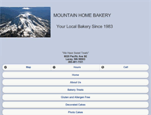 Tablet Screenshot of mountainhomebakery.com